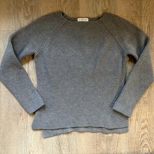 Everlane Gray Knit Top Sweater